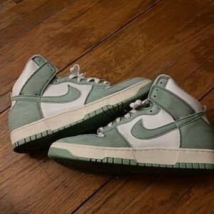 Green denim dunks